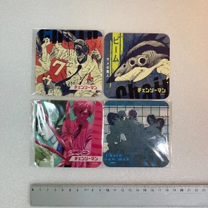 Motosierra Hombre Art Coaster 4 piezas Denji Beam Quanxi anime de Japón - Imagen 1 de 1