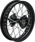 Rim - Rear Wheel 12" (1.85x12), 15mm Axle, Black, Steel Dirt Bike Rim, Disk Brak