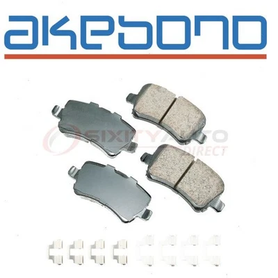 Akebono EURO Rear Disc Brake Pad Set for 2008-2016 Volvo XC70 - Braking ww Foto 1 de 4