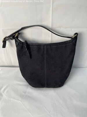 Gently Loved Certified Authentic Black Coach Baguette Handbag - Image 1 of 4