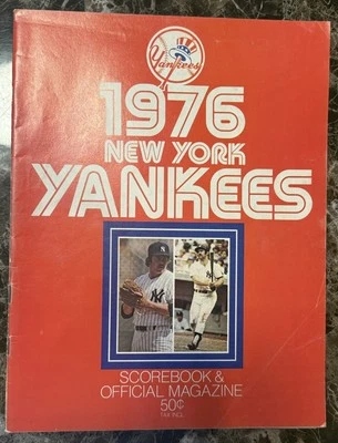 1976  New York Yankees Scorebook & Magazine Excellent Condition - Unscored - Image 1 of 2