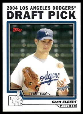 2004 Topps Traded & Rookies Scott Elbert Rookie Los Angeles Dodgers #T79 DPK - Image 1 of 2