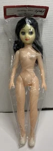 Vintage Fibre Craft Classic Doll 15” Black Hair Blue Eyes W/ Heels No. 3193 - Picture 1 of 8