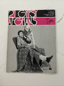 Vintage (1972) 21 GYPSY AFGHANS to Knit & Crochet Jack Frost Pattern Booklet - Bild 1 von 3