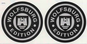 Pegatinas edición Wolfsburgo calcomanías de vinilo redondas 100 mm diámetro logotipo rueda - Imagen 1 de 1