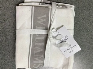 Williams Sonoma California LOGO Kitchen Towel Set Of 4 White - Picture 1 of 4