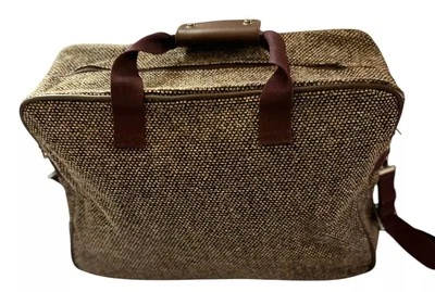 Vintage Verdi 5th Avenue Carry On Bag Luggage Travel Brown Tweed New W/O Tags - Image 1 of 4