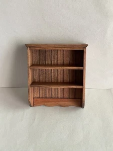 1:12 scale Dolls house Artisan Wall shelf/Bookcase by WHITECROFT MINIATURES - Picture 1 of 5