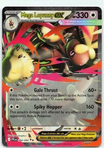 Mega Lopunny ex (084/094) Doble Raro - Juego de Cartas Coleccionables Pokémon 2025 - Llamas Fantasmales - Imagen 1 de 2