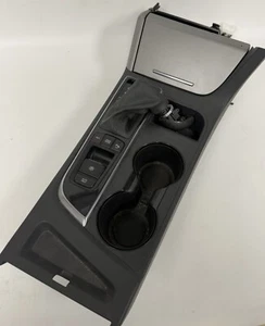 2017 HYUNDAI SONATA CENTER CONSOLE TRIM BEZEL W/ CUP HOLDER & AUX OEM E BRAKE - Picture 1 of 12
