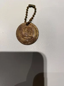 1858-1958 MINNESOTA CENTENNIAL Bronze Medallion TOKEN COIN Keychain 1 5/16” VG ! - Picture 1 of 4