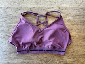 PINK Victoria's Secret Dark Rose SMALL DD Ultimate Lined Racerback Sport Bra - Picture 1 of 2