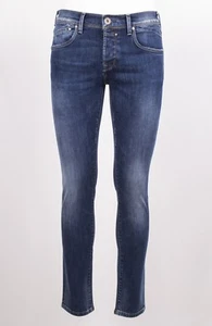 JEANS ZERO CONSTR. MOD FABACO SWS531 SLIM FIT BLU MEDIO SFUMATO CON ABRASIONI - Foto 1 di 9