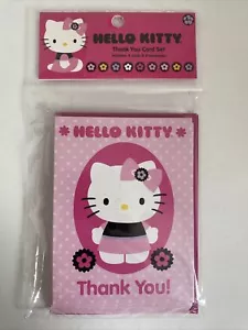 New Vintage 2013 Sanrio Hello Kitty 8 Thank You Cards And Envelopes Set - Picture 1 of 2