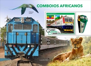 African Trains MNH Stamps 2022 Guinea-Bissau S/S - Picture 1 of 1