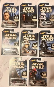 Hot Wheels 2015 Star Wars Faction Complete set 1-8 unopened - Picture 1 of 9