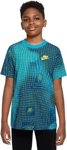 Nike Boys' Sportswear Club Graphic Cotton T-Shirt, Baltic Blue, X-Large 18-20 - Picture 1 of 3