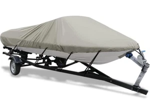 Boat Cover 17-19ft Long x 96" Wide Gray 100% Waterproof Marine Grade - A0181 - Picture 1 of 9