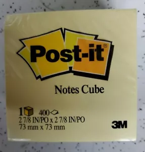 Post-it Notes Cube 3" x 3" 400 Count - Picture 1 of 3