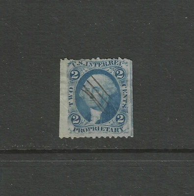 USA Scott # R13B VF Used BOB Revenue Stamp Proprietary Cat $250 - Image 1 of 2