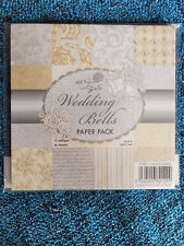 6"x6" Paper stock card making Wedding Bells love and heart rose craft scrap book