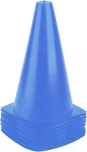 9 Inch Plastic Training Traffic Cones, Sport Cones, Agility Field Marker Cones f - Picture 1 of 12