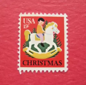 US #1769 1978 Contemporary Christmas: Child on Rocking Horse 15c Stamp Mint NH - Picture 1 of 2