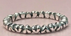 ANILLO PANDORA | PLATA ESTERLINA FOREVER LOVE HEARTS 🙂 NUEVO 190837 RARO RETIRADO 925 - Imagen 1 de 10