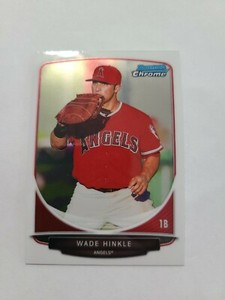 2013 Topps Chrome Baseball Card Wade Hinkle BCP57