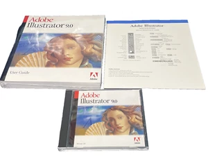 Adobe Illustrator 9.0 Macintosh CD w/ Serial Number User Guide Education Version - Picture 1 of 3