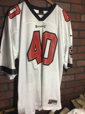 Vintage Nike Size 2XL XXL Tampa Bay Buccaneers Football Jersey #40 Alstott Cover