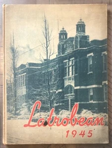 ARNOLD PALMER SIGNED 1945 LATROBE HIGH SCHOOL YEARBOOK PSA/DNA LETTER - Picture 1 of 10