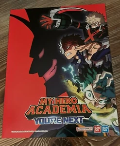 Poster catalogo ESCLUSIVO My Hero Academia You’re Next NYCC 2024 Bandai Comic Con - Foto 1 di 3