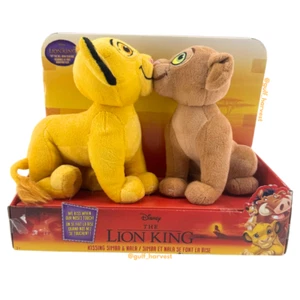 Disney The Lion King Magnetic Kissing Simba & Nala 7" Plush Set by Just Play - Picture 1 of 11