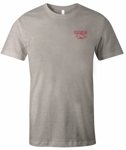 NCAA Arkansas Razorbacks Adult NCAA Hand Type Short sleeve Triblend T-ShirtXL Cover