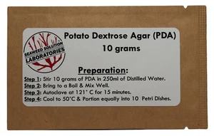 Dehydrated Potato Dextrose Agar Powder (PDA) 10 grams - Picture 1 of 7
