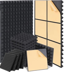 Pyramiden Noppen Raum Akustik Schall Dämmung Schaumstoff Selbstklebend - Bild 1 von 38