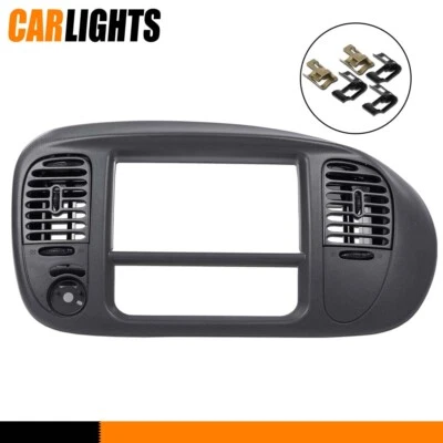 Grey Center Dash Radio Surround Bezel Trim Panel Fit For 2000 - 03 Ford F150 - Image 1 of 4