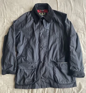 Barbour Ashby Wax Jacket Small (Black) - Picture 1 of 4