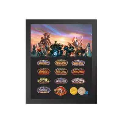 BLIZZARD World of Warcraft 20th Anniversary Limited Edition Logo Magnetic Badge Set
