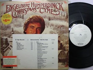 Christmas Promo Lp Engelbert Humperdinck Christmas Tyme On Epic - Picture 1 of 1