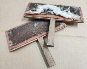 2 Vintage Old Whittemore Patent No 10 Cotton Carding Combs from Leicester Mass - Picture 1 of 5