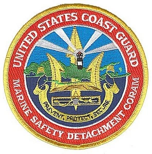 Marine Safety Detachment Coram New York W4896 USCG Coast Guard patch - Picture 1 of 1
