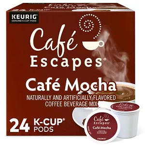 Cafe Escapes Cafe Mocha, Keurig K-Cup Pod, 24 Count - Picture 1 of 4