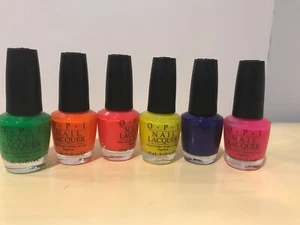 OPI Tru Neon Collection 2016 Summer Nail Polish 0.5oz/15ml Set Of 6 - Picture 1 of 2