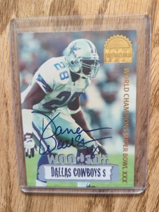 1996 Collectors Edge Footballbilla Darren Woodson Super Bowl XXX Auto #2567/4000