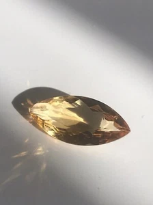 Natürlicher Citrin, Golden Navette, 5,44ct, VVS, #84 - Bild 1 von 8