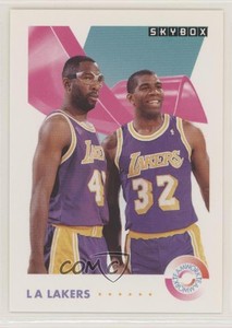 1991-92 Skybox James Worthy Magic Johnson #471 HOF