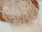 Galloon Stretch Lace Trim Dusky Rose Pink 18cm Width Perfect for Lingerie
