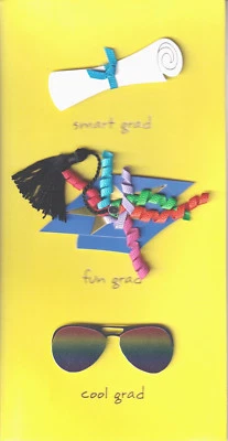 PAPYRUS GRADUATION CARD NIP MSRP $7.95 COOL GRAD CARD (K3) - Image 1 of 3